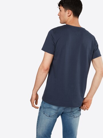Tommy Jeans Tričko – modrá: zadní strana