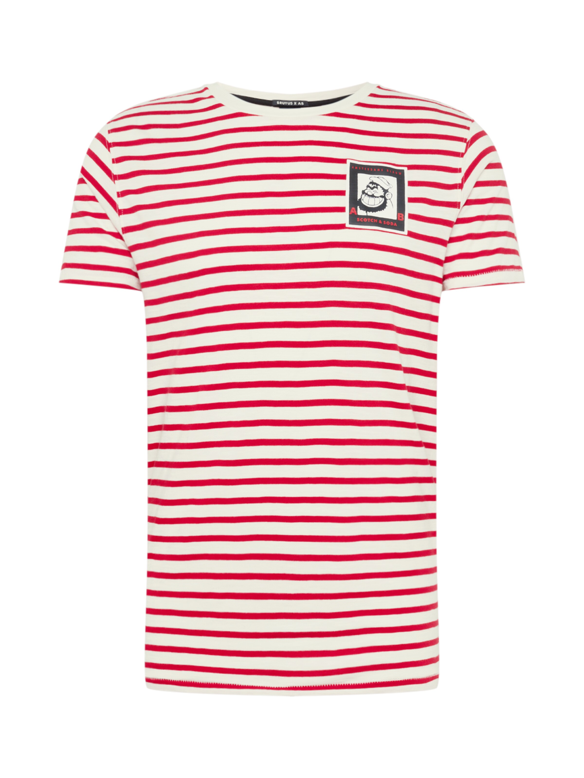 SCOTCH & SODA - Shirt 'Brutus Ams Blauw' in de kleur Rood