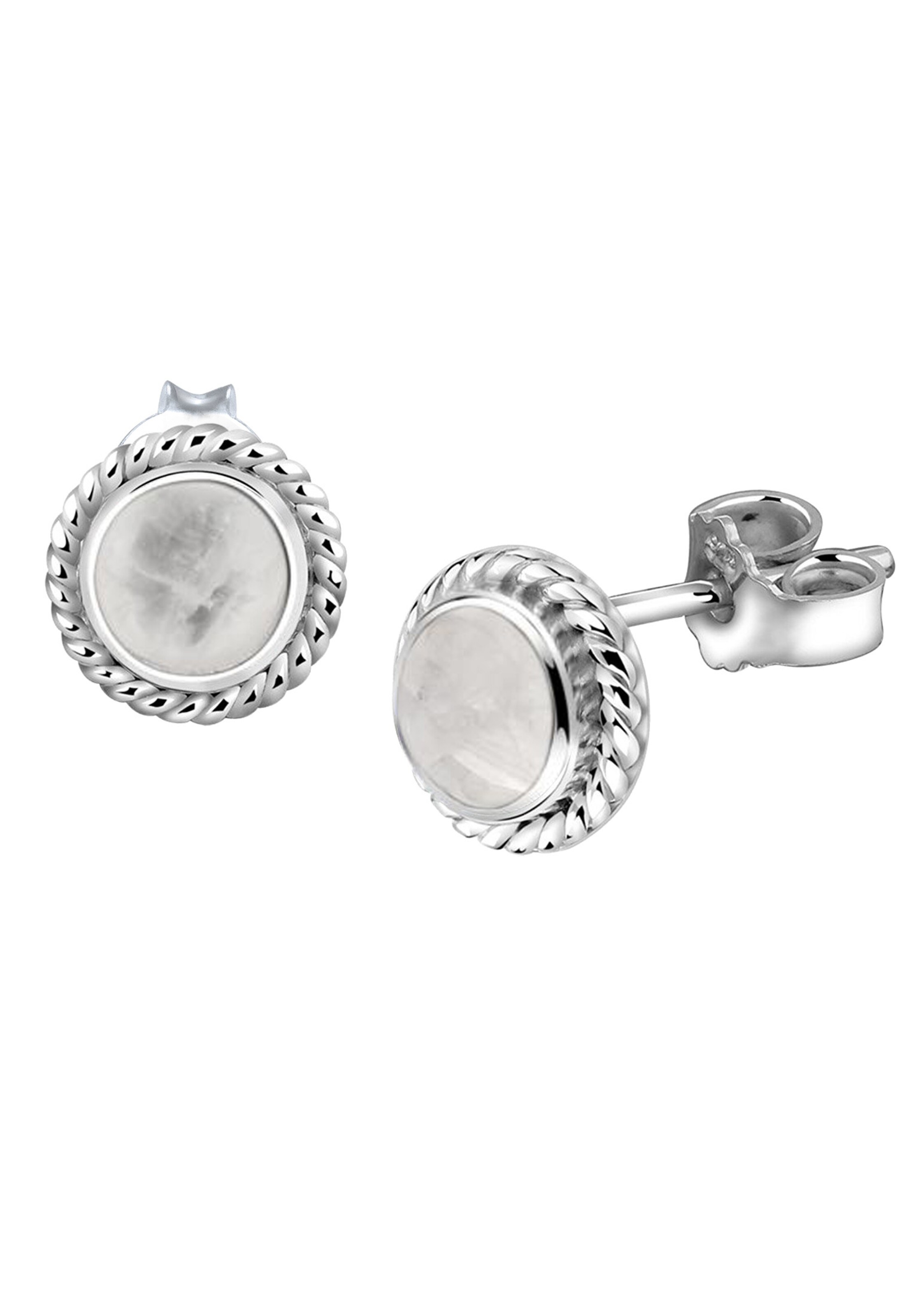 Boucles d'oreilles Nenalina en argent : devant