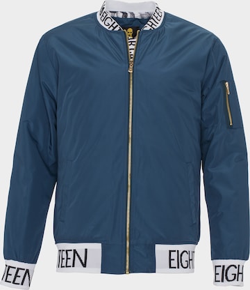 PLUS EIGHTEEN Between-Season Jacket in Blue: front