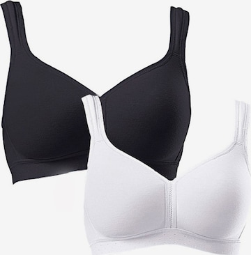 Regular Soutien-gorge PETITE FLEUR en noir : devant