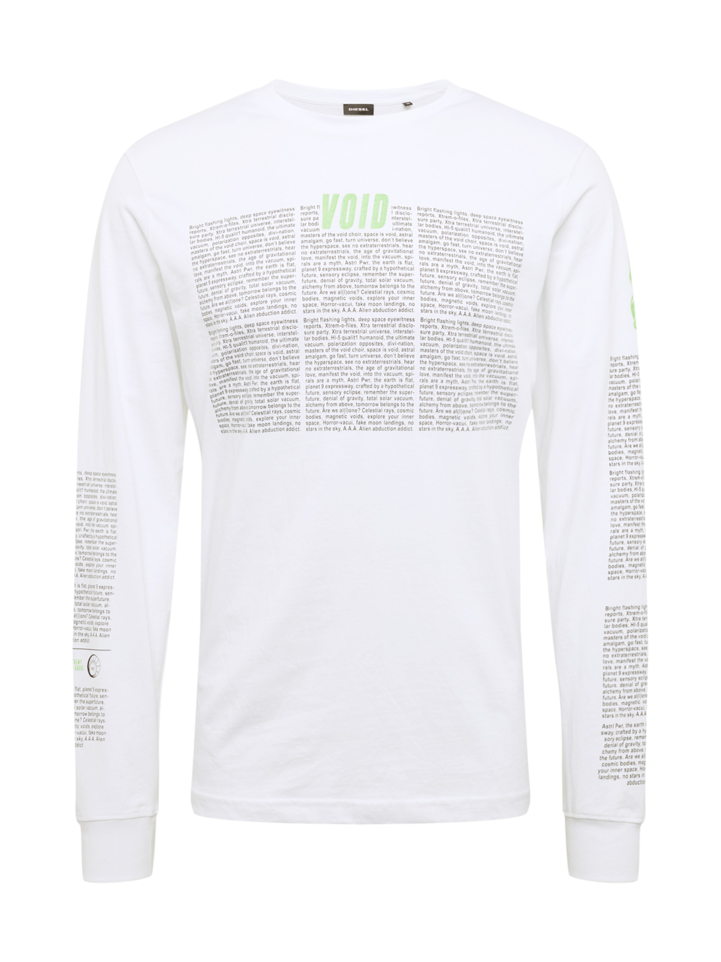 DIESEL - Shirt 'T-JUST-LS' in de kleur Grijs