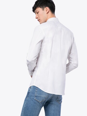 Tommy Jeans Slim fit Overhemd in Wit: terug