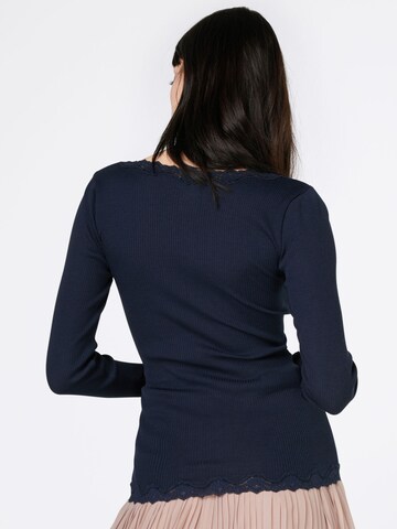 rosemunde Gebreid vest in Blauw: terug