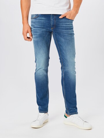 Slimfit Jeans de la Lindbergh pe albastru: față