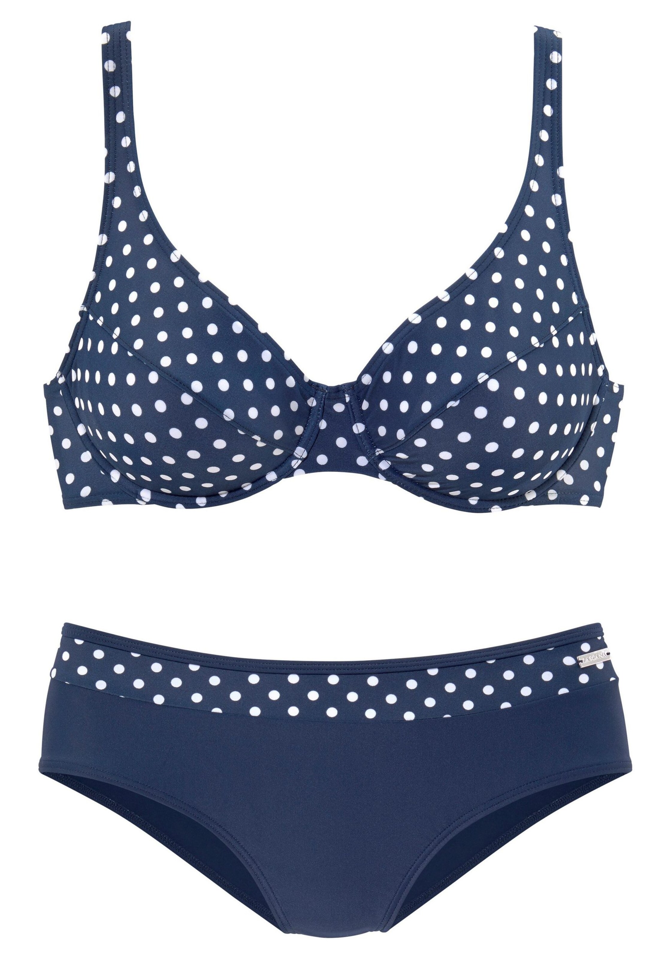 LASCANA T-shirt Bikini in Blue: front