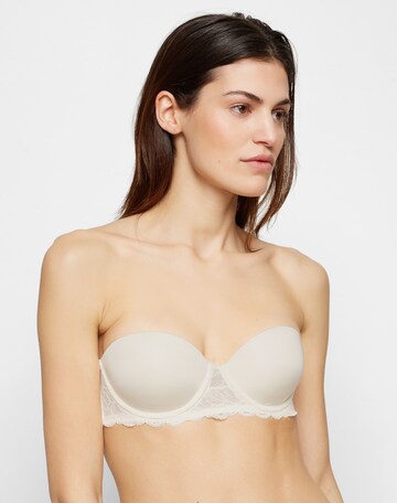 Calvin Klein UnderwearPush-up Grudnjak - bijela boja: prednji dio