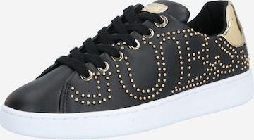 Sneaker low 'RAZZ' de la GUESS pe negru: față