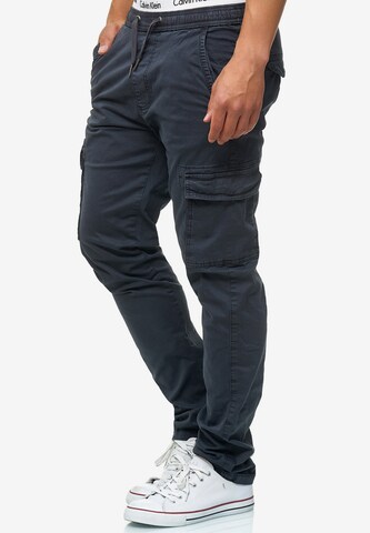 Regular Pantalon cargo 'Broadwick' INDICODE JEANS en bleu