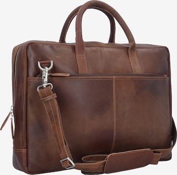 Plevier Document Bag in Brown