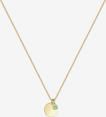 ELLI Necklace 'Geburtsstein' in Green: front