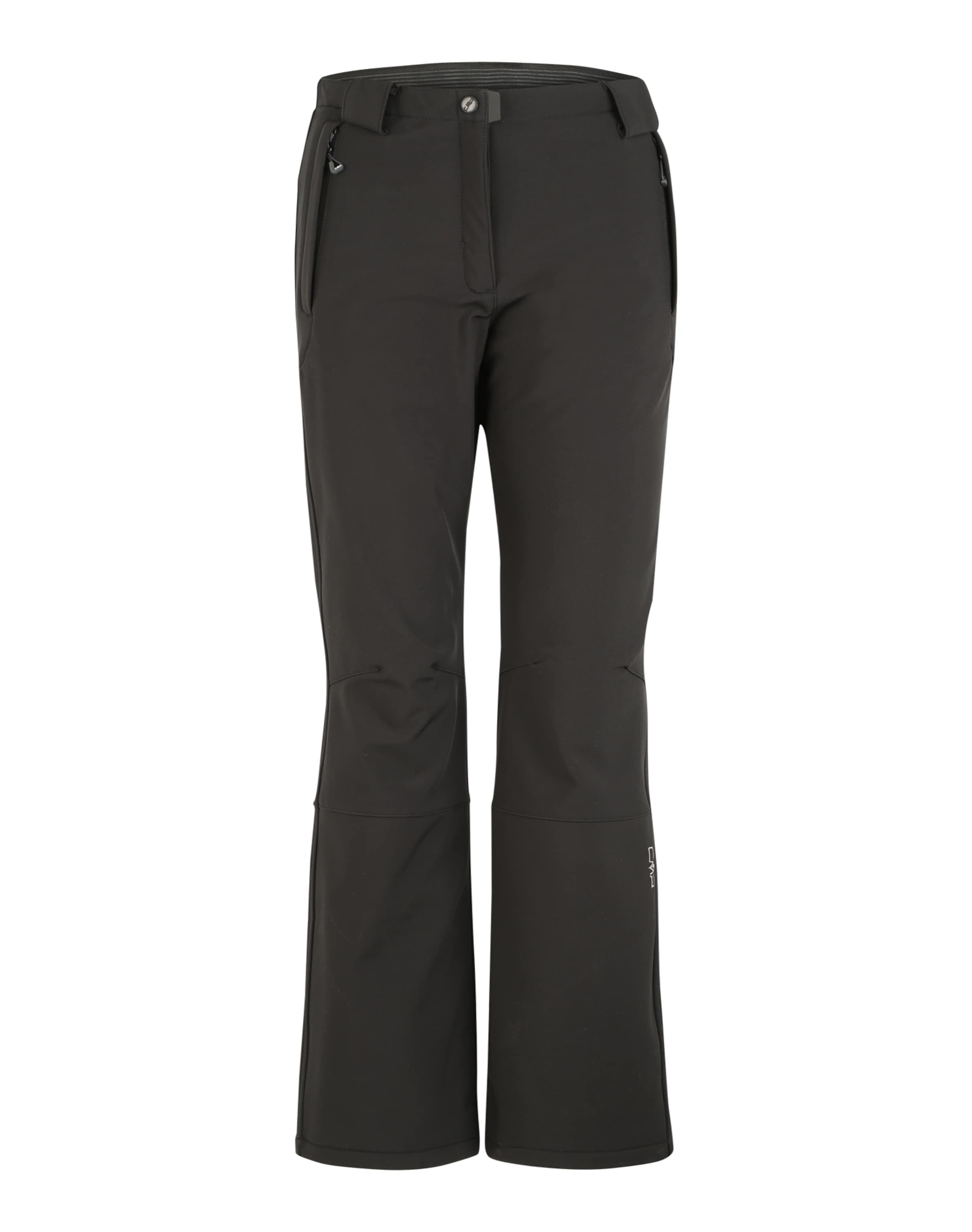 CMP Bootcut Outdoorhose in Schwarz: Vorderseite