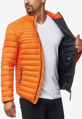 INDICODE JEANS Between-Season Jacket 'Islington' in Orange
