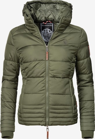 MARIKOO Winter Jacket 'Sole' in Green: front