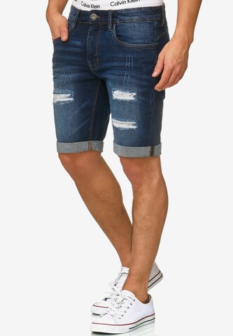 INDICODE JEANS Regular Jeans 'Caden' in Blauw: voorkant