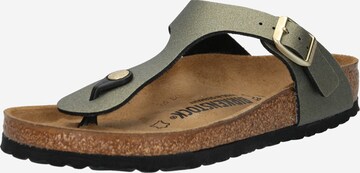 BIRKENSTOCK Сандали с разделител за пръстите 'Gizeh' в злато: отпред