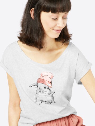 T-shirt 'It Hasi' Iriedaily en beige