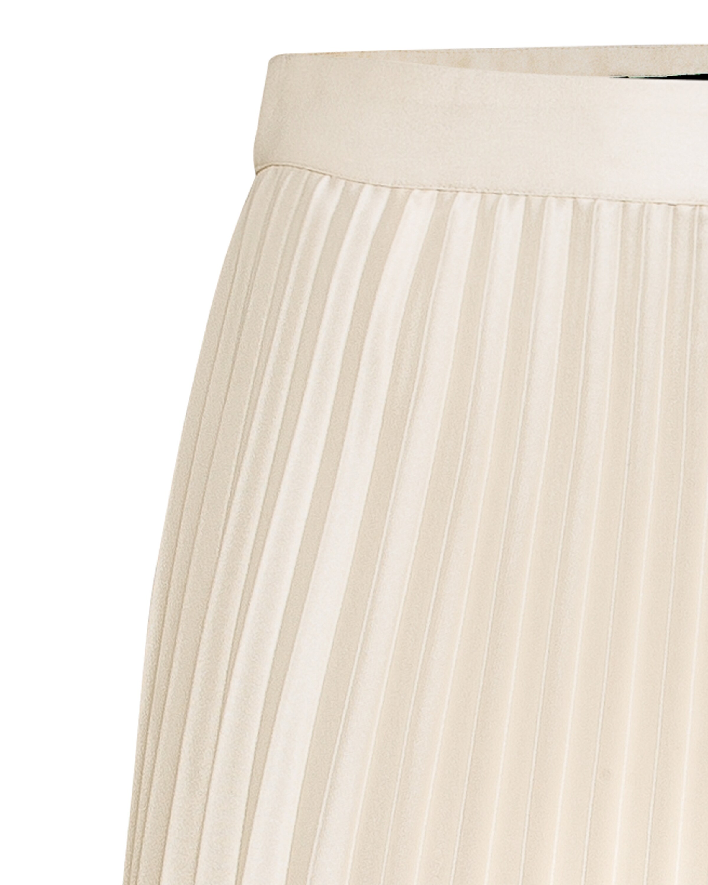 Hallhuber Plisseerock In Midilange In Beige Creme About You