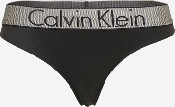 Calvin Klein Underwear String 'THONG' in Schwarz: predná strana