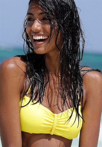 BUFFALO Bandeau Bikini Top in Yellow: front