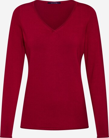 Pull-over COMMA en rouge : devant