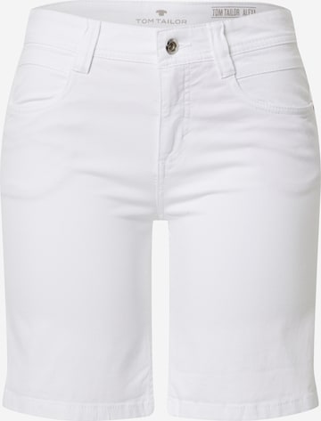 TOM TAILOR Jeans 'Alexa' in Wit: voorkant
