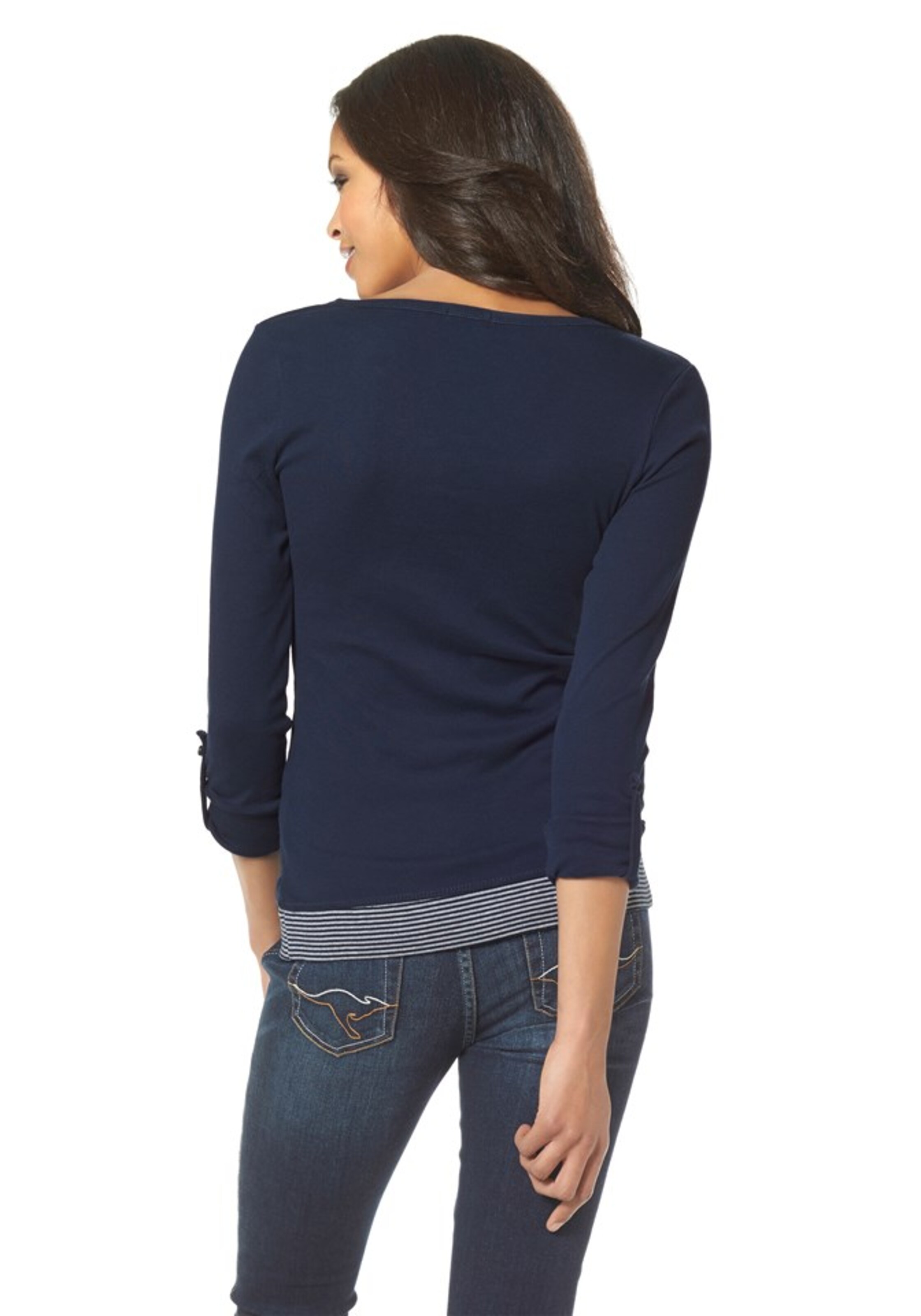 Tricou de la KangaROOS pe albastru