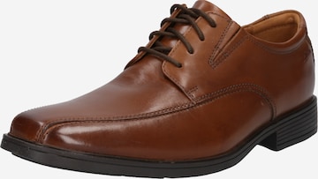 CLARKS Lace-Up Shoes 'Tilden Walk' in Brown: front