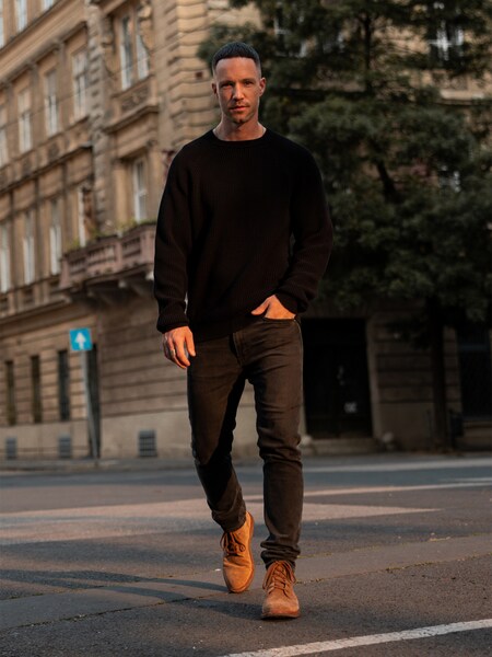 Daniel Fuchs - All Black Daily Look by DAN FOX APPARREL