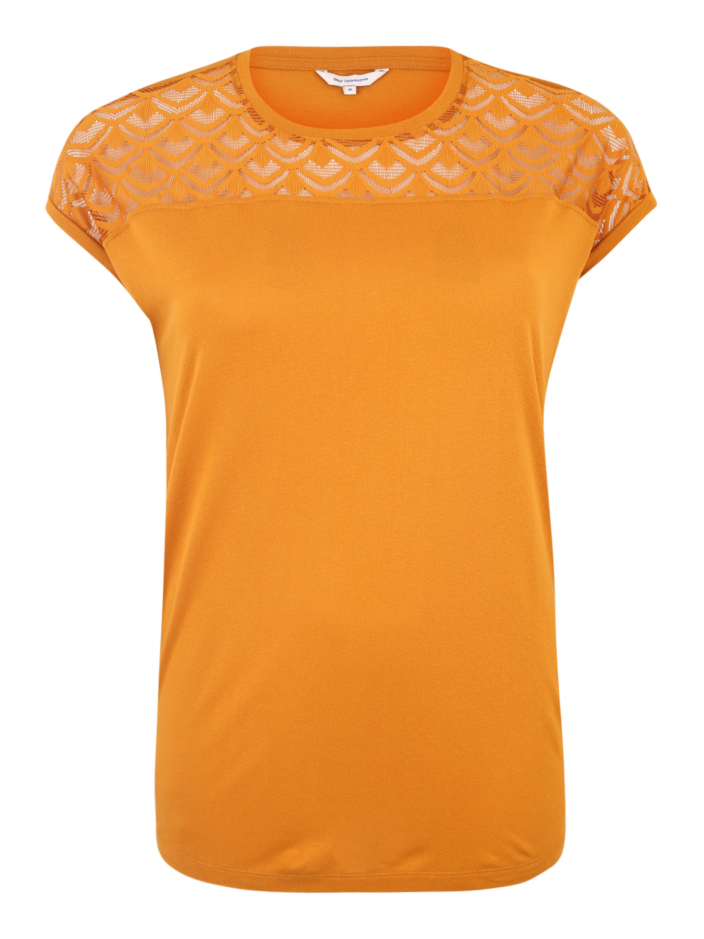 ONLY Carmakoma - Shirt 'CARFLAKE' in de kleur Goudgeel