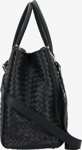 ABRO Schultertasche 'Piuma Woven' in Schwarz