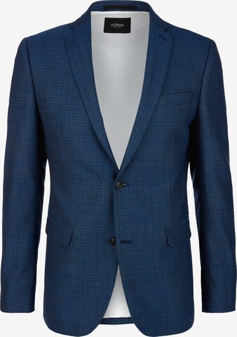 s.Oliver BLACK LABEL Slim Fit Sakko in Blau: predná strana