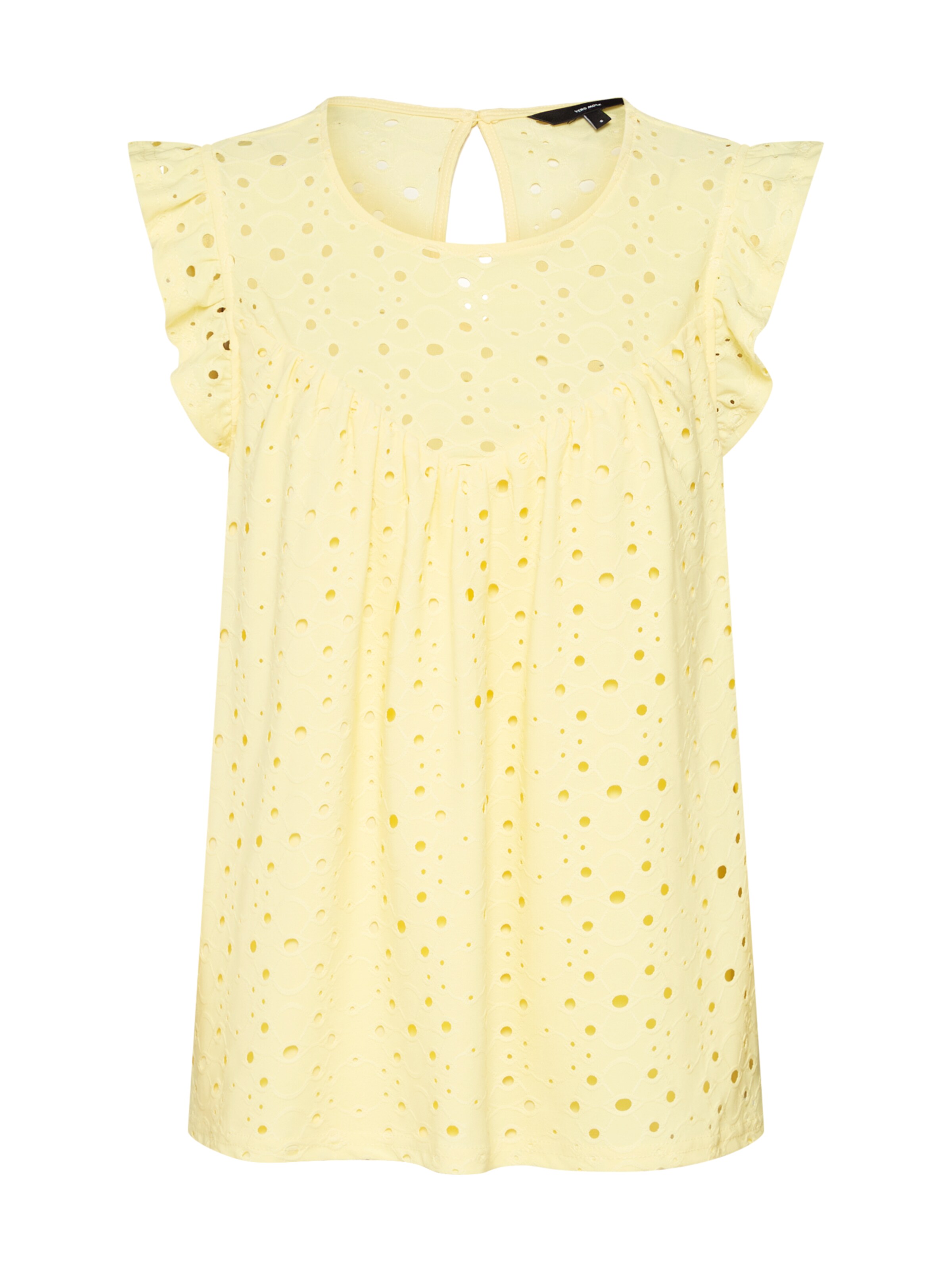 VERO MODA - Top 'SALLY' in de kleur Lichtgeel