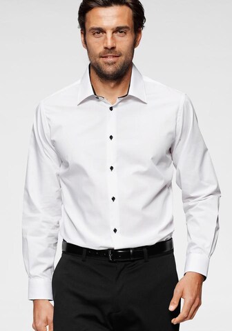 BRUNO BANANI Regular fit Business Shirt in White: front