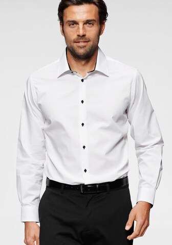 Bruno Banani Regular fit Business Shirt in White: front