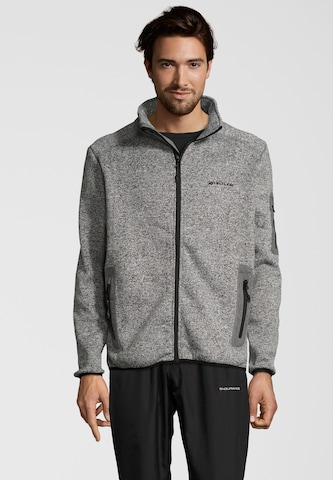 Whistler Athletic Fleece Jacket 'Abel' in Grey: front
