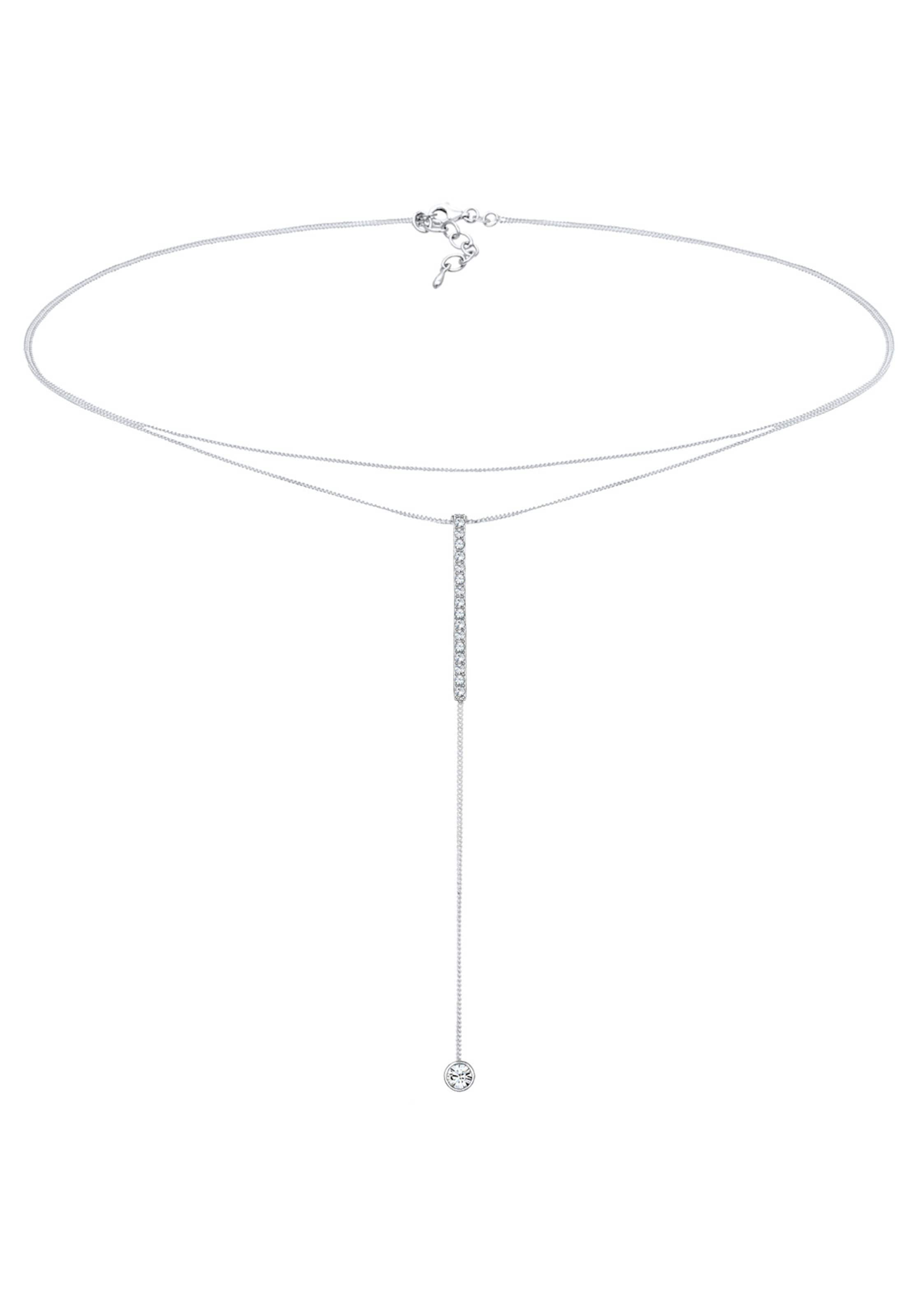 ELLI Necklace 'Geo' in Silver: front