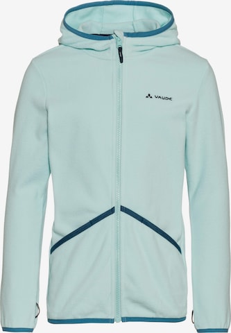 VAUDE Athletic Fleece Jacket 'Pulex' in Blue: front