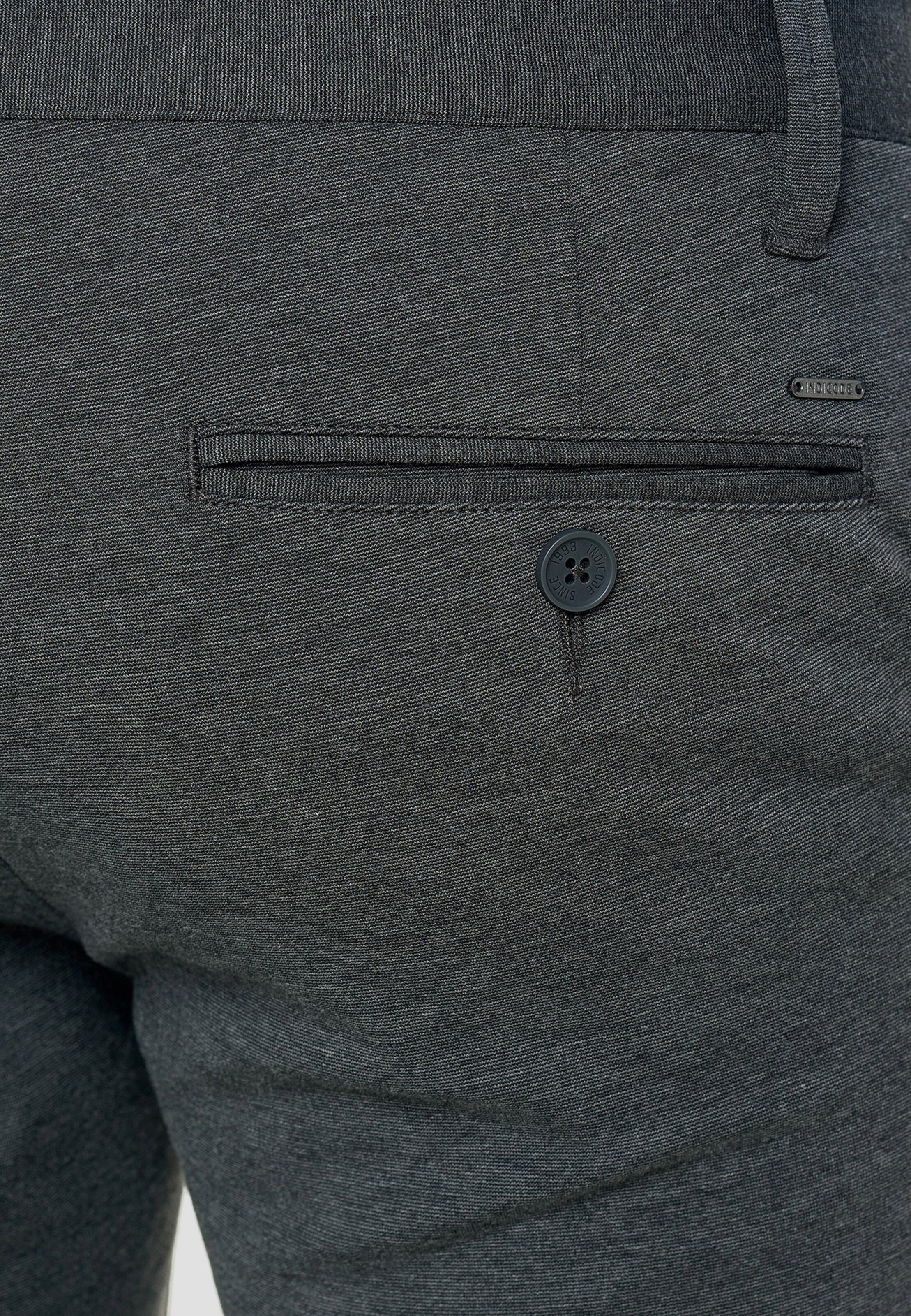INDICODE JEANS Slim fit Trousers 'Rodekro' in Grey