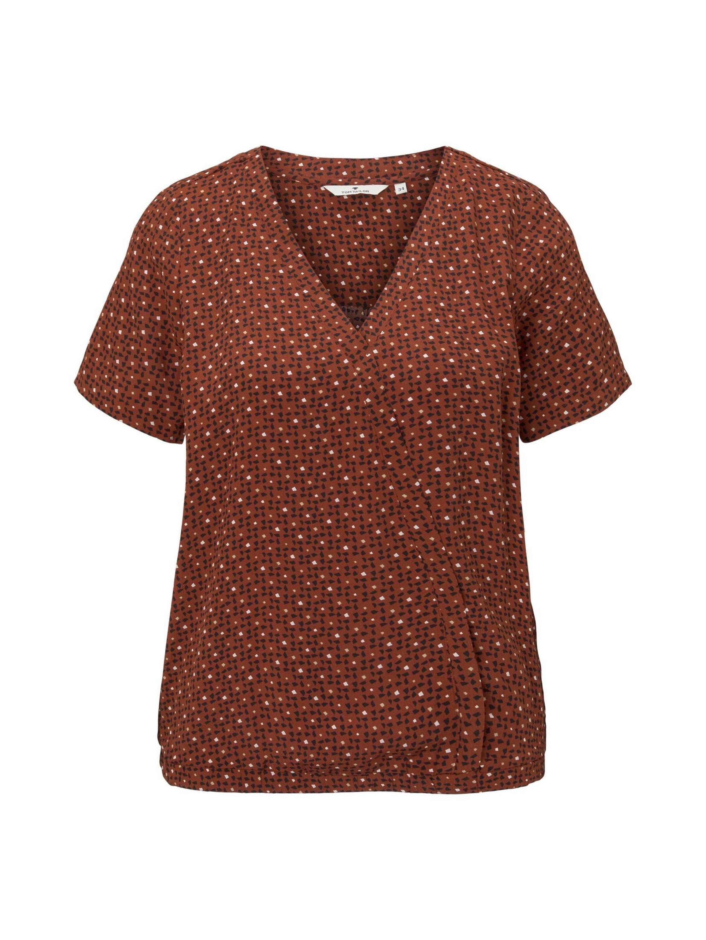 TOM TAILOR Bluse in Braun: Vorderseite