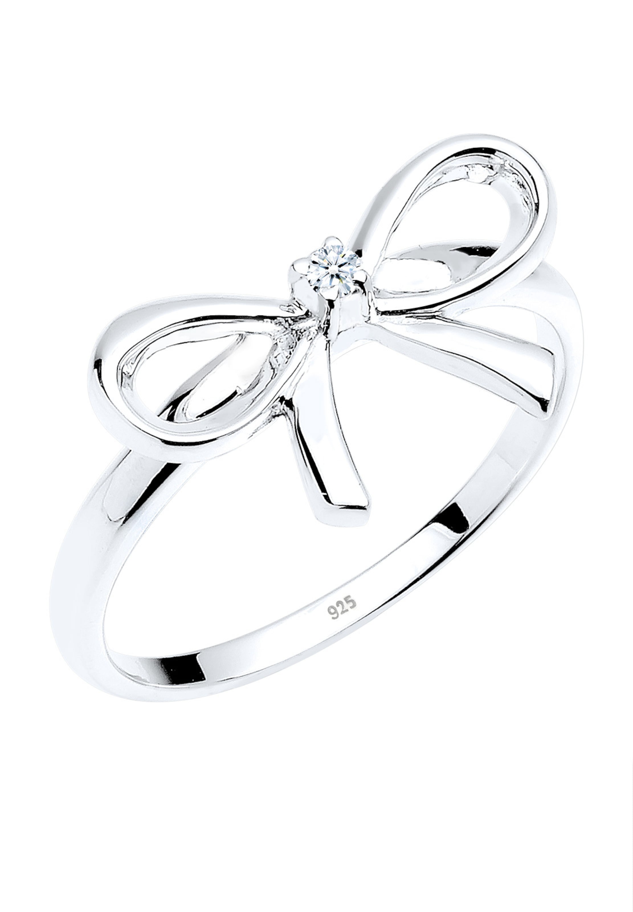 Elli DIAMONDS Ring 'Diamant-Schleife' in Silber: Vorderseite