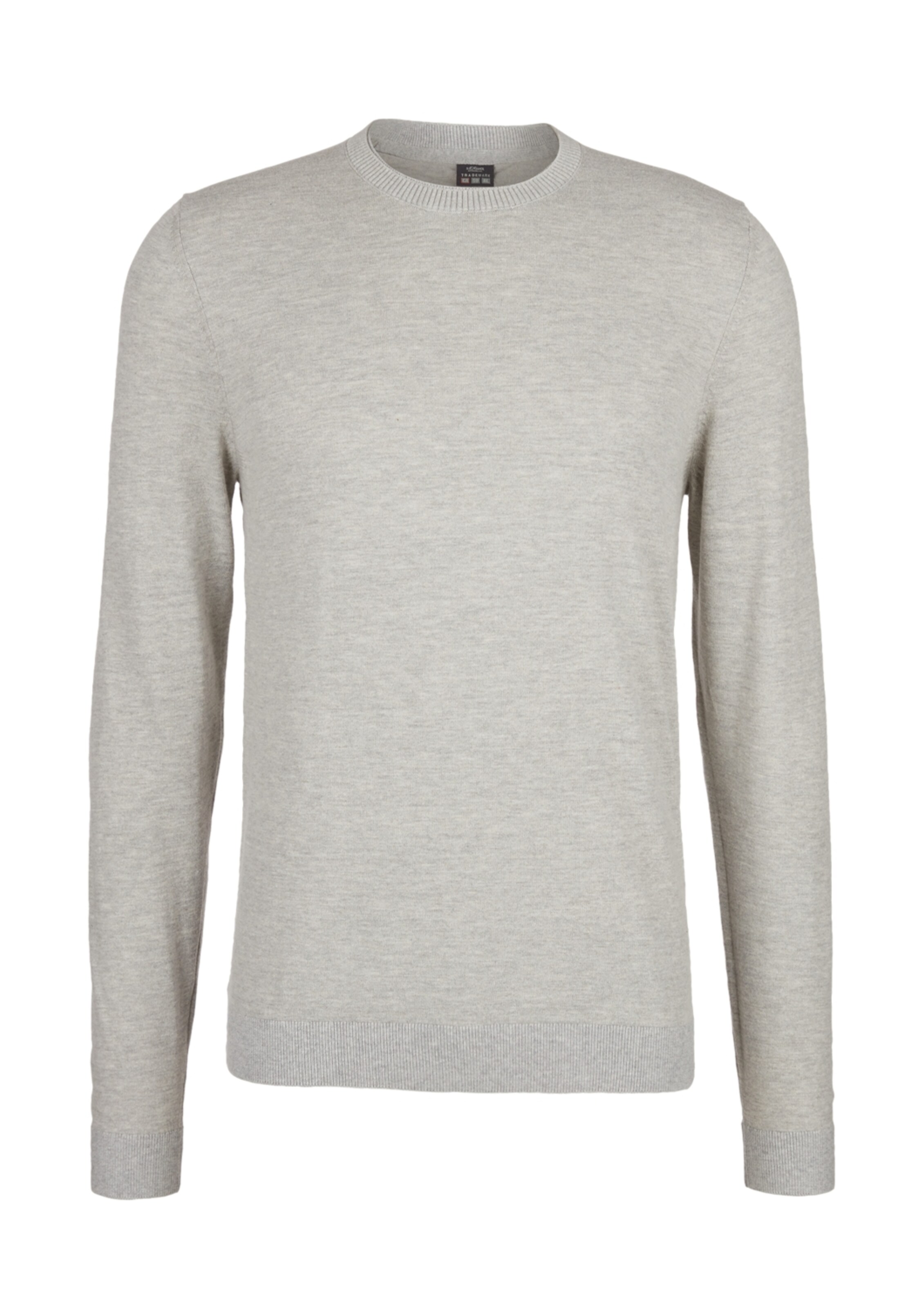 s.Oliver - Trui in de kleur Grijs gemêleerd