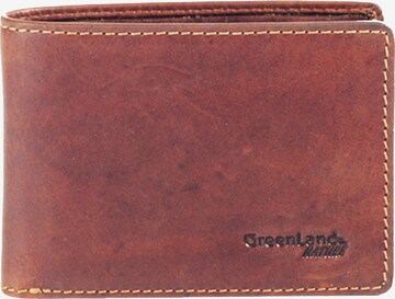 Greenland Nature Wallet 'Rubin' in Brown: front