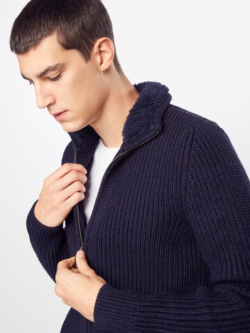 Superdry Strickjacke 'Downhill' in Blau