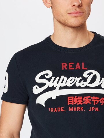 T-Shirt Superdry en bleu