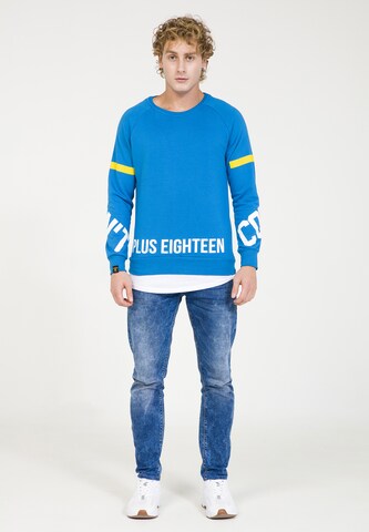 Sweat-shirt PLUS EIGHTEEN en bleu