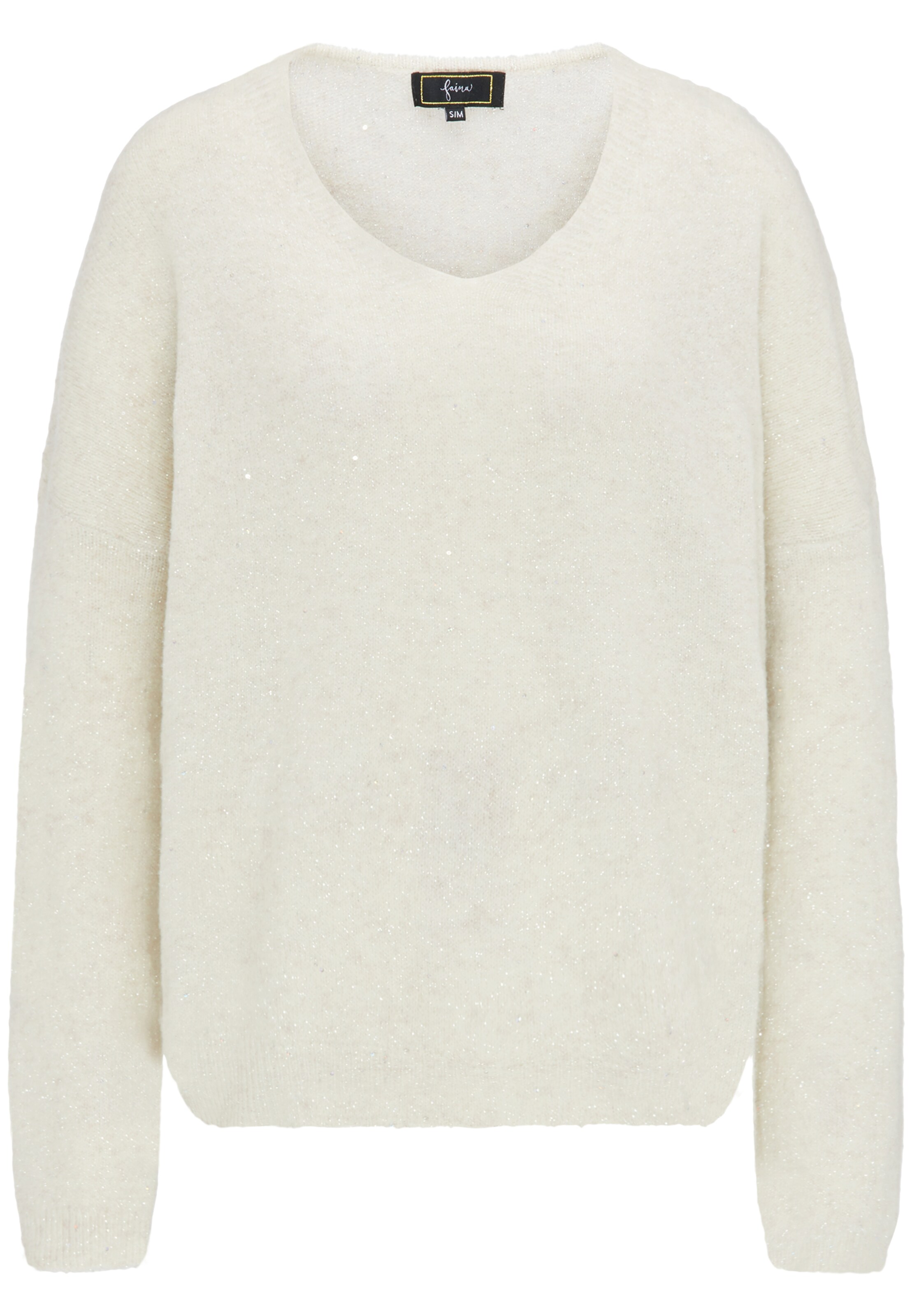 faina - Oversized trui in de kleur Natuurwit