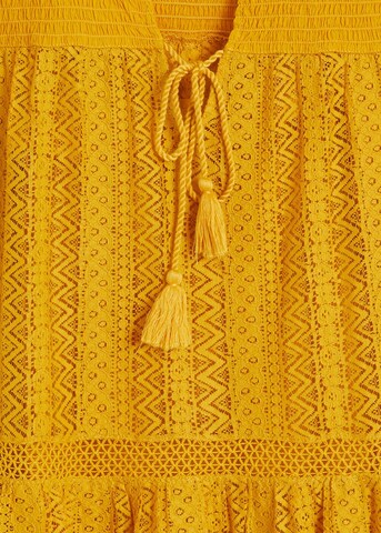 Robe 'Pasion' MANGO en jaune
