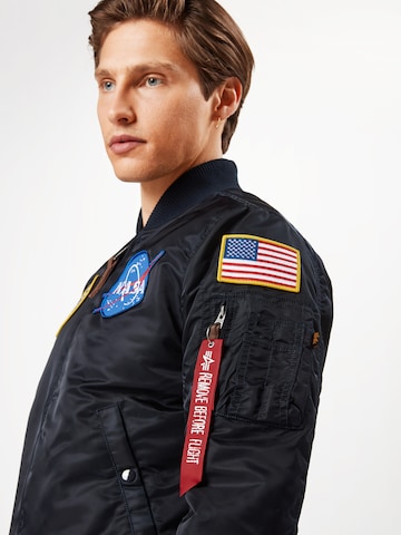 Geacă de primăvară-toamnă 'NASA' de la ALPHA INDUSTRIES pe albastru