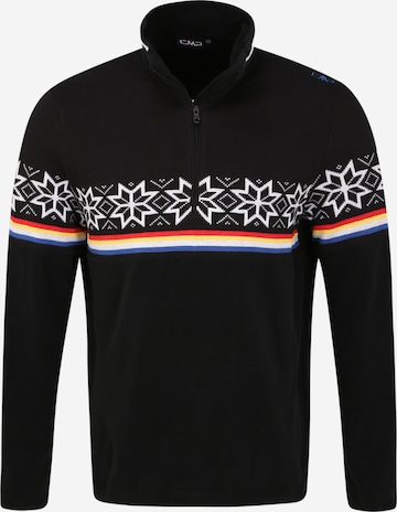 CMP Regular fit Športen pulover | črna barva: sprednja stran